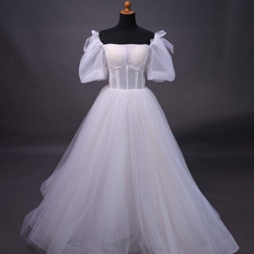 Copy of IMG_0627 Aurora Polkadot Tulle Bridal Dress